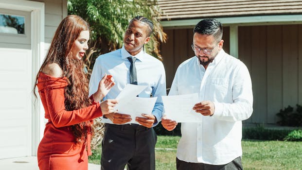 retired couple reviewing mortgage documents