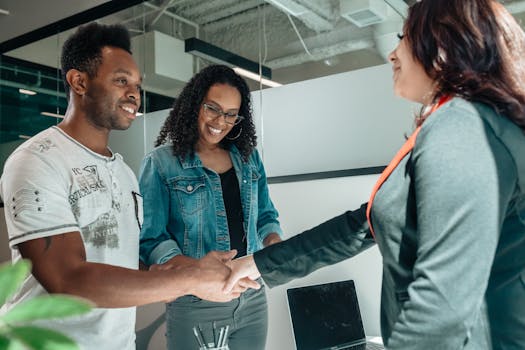 Senior couple consulting with a financial advisor