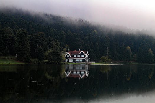 cozy lakeside cabin with a dock