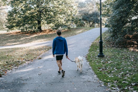 retiree enjoying a walk in the park