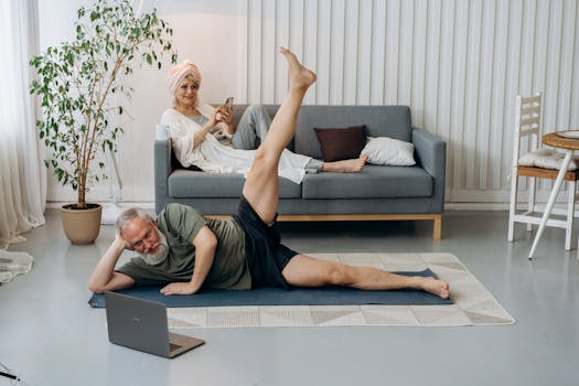 retired couple looking at manufactured home