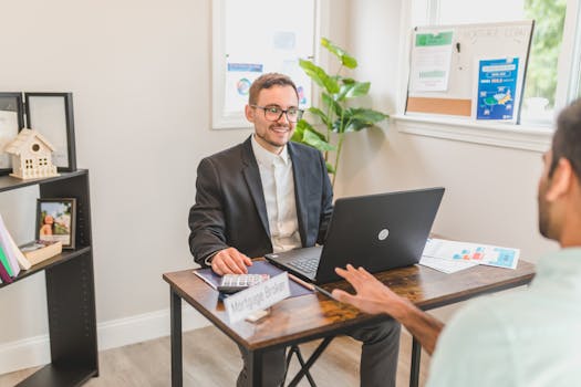 mortgage calculator on a laptop