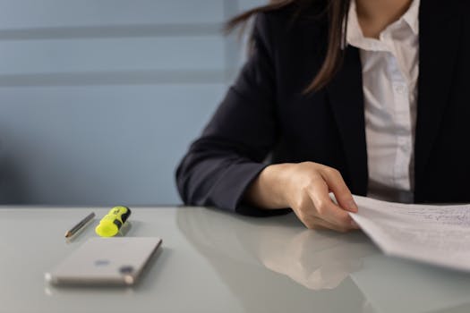 person reviewing financial documents