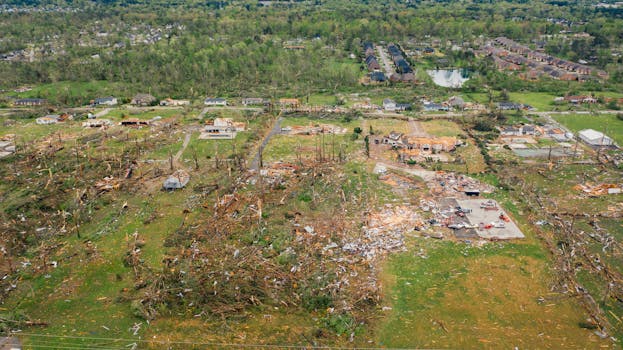 Home destroyed by natural disaster