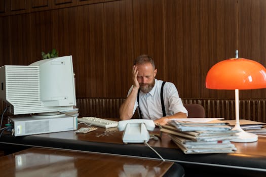 stack of financial documents on a desk