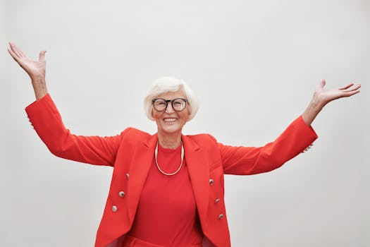 senior woman smiling while reviewing her mortgage statement