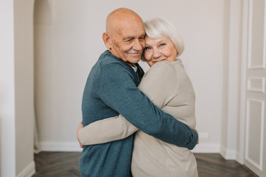 older couple discussing finances at home