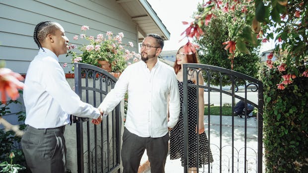 retired couple meeting with a mortgage broker