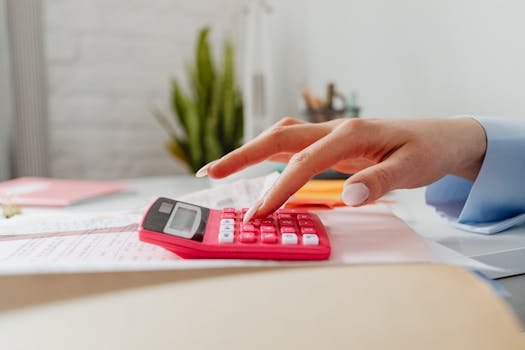 organized financial documents on a desk