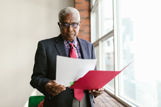 person reviewing loan documents